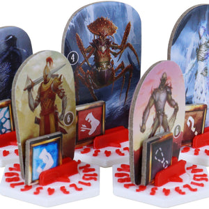 5 pcs. value pack Feldherr Dial Bases for Gloomhaven + Frosthaven + Gloomhaven: Jaws of the Lion multicolor