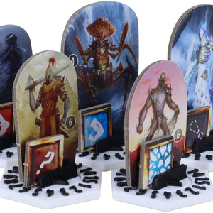 5 pcs. value pack Feldherr Dial Bases for Gloomhaven + Frosthaven + Gloomhaven: Jaws of the Lion multicolor