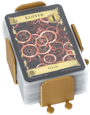 4 pcs value pack Feldherr card holder for Dominion - basic Treasure cards + Curse Cards with sleeves