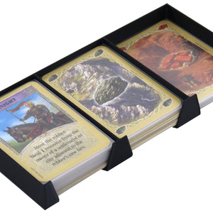Feldherr card holder for game cards in 54 x 80 mm format - 120 cards - 3 compartments