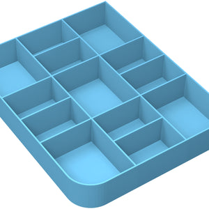 Feldherr Quarter-Size token tray for game material - 13 compartments