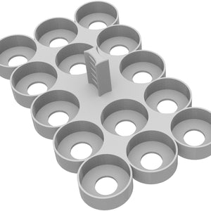 Feldherr paint rack for 4l Really Useful Boxes - 14 Citadel paint pots (12 ml)