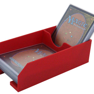 Feldherr card deck holder with discard compartment for a card deck in Standard Card Game Size