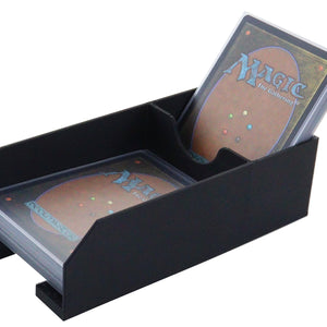 Feldherr card deck holder with discard compartment for a card deck in Standard Card Game Size