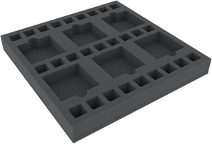 AGHS035BO 35 mm foam tray with 33 compartments for Masmorra: Dungeons of Arcadia - dice and dungeon tiles
