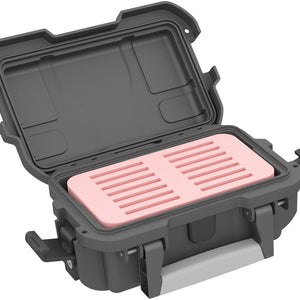 Protective case / transport case waterproof for 2.5 SSD / HDD hard drives - 14 compartments