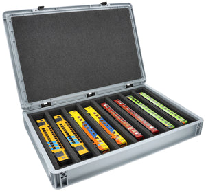 Feldherr Eurobox 60 x 40 cm Set für Modelleisenbahnen - Spur H0 - 8 Fächer - Schaumstoffeinlage zur liegenden Aufbewahrung