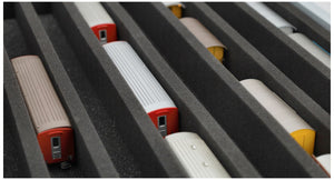 Feldherr Eurobox 60 x 40 cm Set for model railway - H0m scale - 8 compartments - foam insert for upright storage