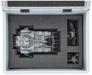 Feldherr Eurobox 40 x 30 cm Set for Tabletop Miniatures - 112 Compartments + Pick and Pluck Foam Insert