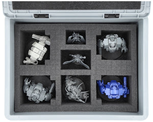 Feldherr Eurobox 40 x 30 cm Set for Tabletop Miniatures - 56 Compartments + Pick and Pluck Foam Insert