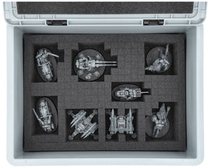 Feldherr Eurobox 40 x 30 cm Set for Tabletop Miniatures - 60 Compartments + Pick and Pluck Foam Insert