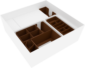 Feldherr Organizer Insert for Sleeping Gods: Kickstarter Version (unsleeved cards) - core game box