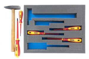 FS010Bblue10 10pcs. 345 mm x 275 mm x 10 mm colored foam for Shadowboard blue