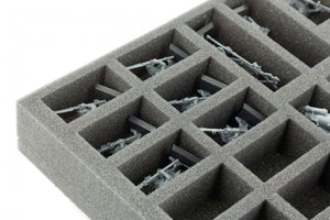 FSBR040BO 40 mm Full-Size foam tray with 34 compartments