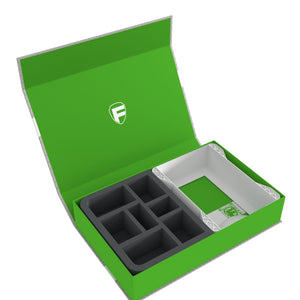 Feldherr Magnetic Box green for Warhammer Age of Sigmar: Warscroll Cards (large) + Miniatures + Accessories