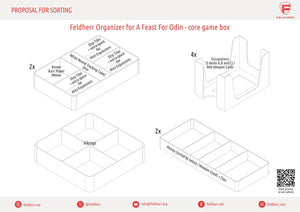 Feldherr Organizer Insert for A Feast for Odin - core game box