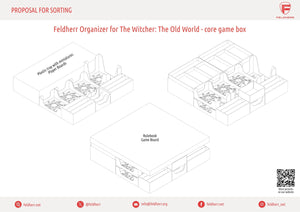 Feldherr Organizer Insert for The Witcher: The Old World - core game box
