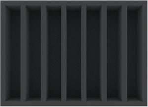 DD065A003 Feldherr foam insert for model railway - H0 scale - 7 compartments - for upright storage
