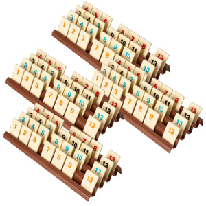 4 pcs. value set Feldherr plastic rack for Rummikub - 4 slots