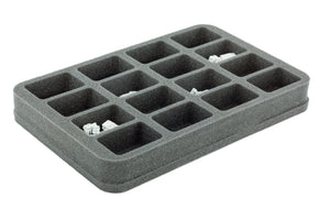 HS035BF05BO Feldherr Foam Tray with 16 compartments for Flames of War - Medium Bases