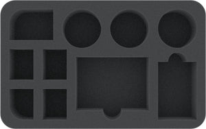 HS045A020 Feldherr foam tray for Warcaster: Neo-Mechanika - cards, tokens, and dice - 10 compartments
