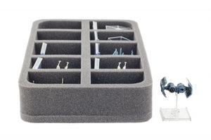 HSBE050BO foam tray for 10 Star Wars X-WING Star Ships with base