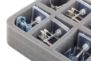 HSBE050BO foam tray for 10 Star Wars X-WING Star Ships with base