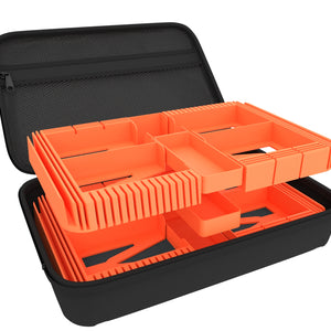 Feldherr Half-Size Case 50 + Organizer Insert Trays + Dashboard for Marvel Champions: The Card Game - cards + accessories