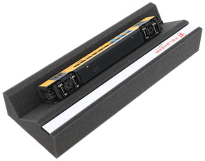 Feldherr Locomotive Bench H0 & 00 Scale with Magnetic Strip (360 mm) – Perfect Maintenance and Protection for Model Railways