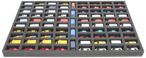 JV035A001 Foam insert for model cars 1:87 - 85 compartments