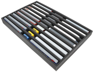 JV050A002 Feldherr foam insert for model railway - TT scale - 9 compartments - for upright storage