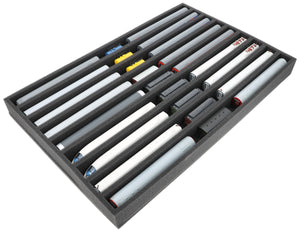 JV050A002 Feldherr foam insert for model railway - TT scale - 9 compartments - for upright storage