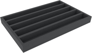 JV050A004 Feldherr foam insert for model railway - 00 scale - 5 compartments - for horizontal storage