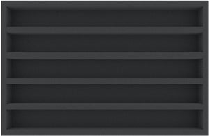JV050A004 Feldherr foam insert for model railway - 00 scale - 5 compartments - for horizontal storage