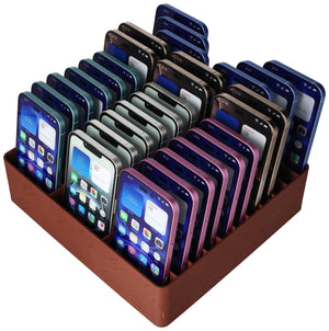 Feldherr class set of cell phone parking spaces for schools and training companies - space for up to 30 smartphones