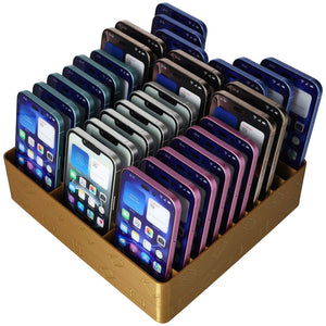 Feldherr class set of cell phone parking spaces for schools and training companies - space for up to 30 smartphones