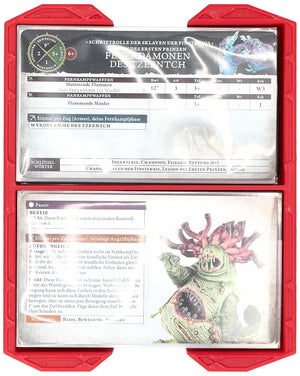 Feldherr Magnetic Box green for Warhammer Age of Sigmar: Warscroll Cards (70 x 121 mm)