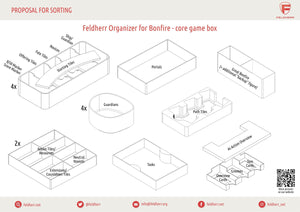 Feldherr Organizer Insert for Bonfire - core game box