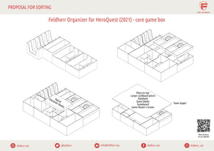 Feldherr Organizer Insert for HeroQuest (2021) - core game box