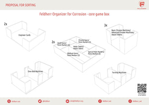 Feldherr Organizer Insert for Corrosion - core game box
