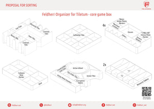 Feldherr Organizer insert for Tiletum - core game box