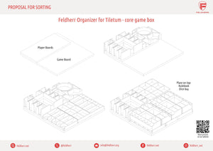 Feldherr Organizer insert for Tiletum - core game box