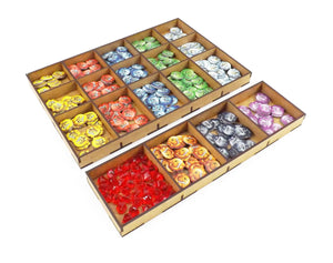 Boardgame Organizer Insert for The Quacks of Quedlinburg and expansion The Herb Witches