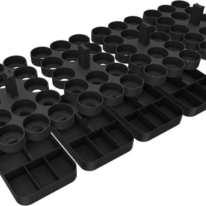 Feldherr paint racks + token trays for 4L Really Useful Boxes - 56 Citadel Paint Pots (12 ml) + game material