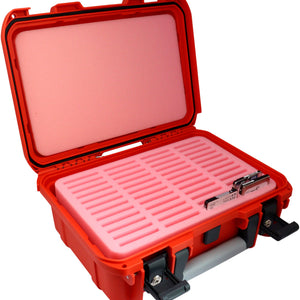 Protective case / transport case waterproof for 2.5'' SSD / HDD hard drives - 48 compartments