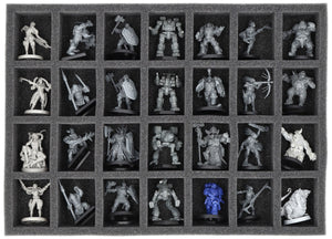 Feldherr Eurobox 40 x 30 cm Set for Tabletop Miniatures - 28 Compartments + Pick &amp; Pluck Foam Insert