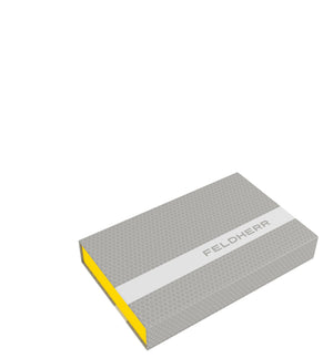 Feldherr Magnetic Box yellow for Z-Shorty model railway - 5 compartments - foam insert for horizontal storage